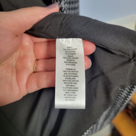 Truth by Republic 3X Light Gray Black Houndstooth One Button Longsleeve Blazer - Picture 11 of 12